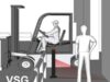 VSG, a virtual gate for the safe passage of pedestrians